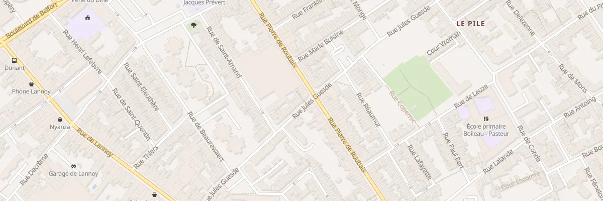 Plan du 265 Rue Jules Guesde à Roubaix