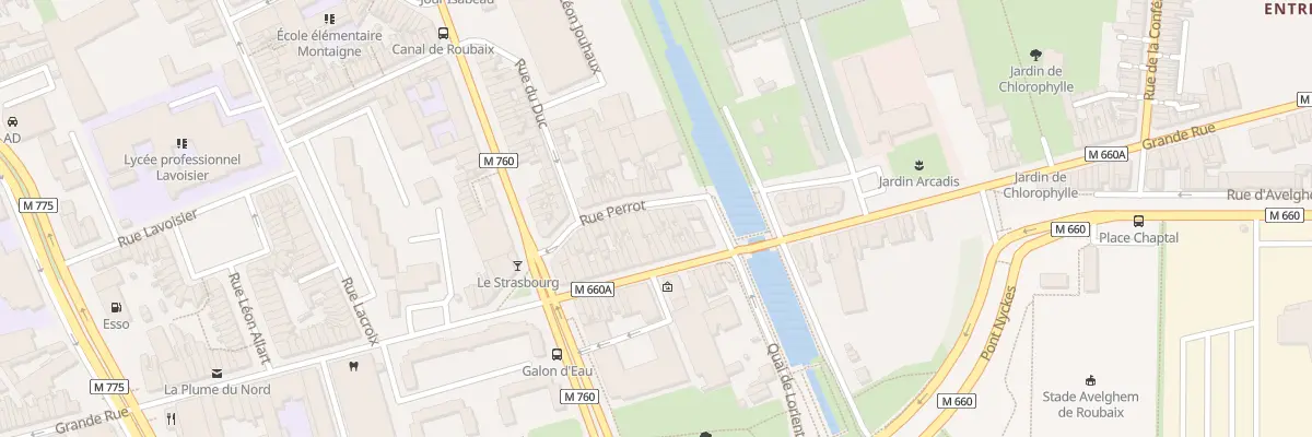 Plan du 28 Rue Perrot à Roubaix