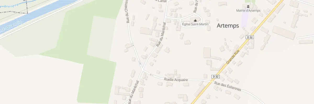Plan du 20 Rue du Maréchal à Artemps