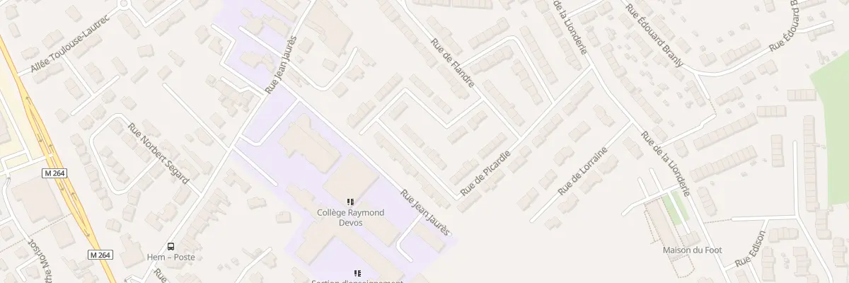 Plan du 38 Rue de Picardie à Hem