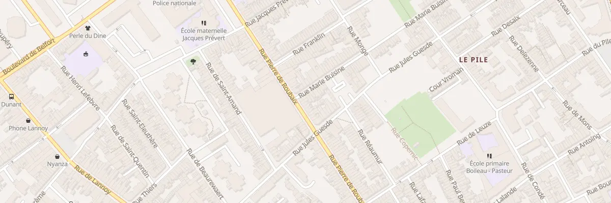 Plan du 139 Rue Pierre de Roubaix à Roubaix
