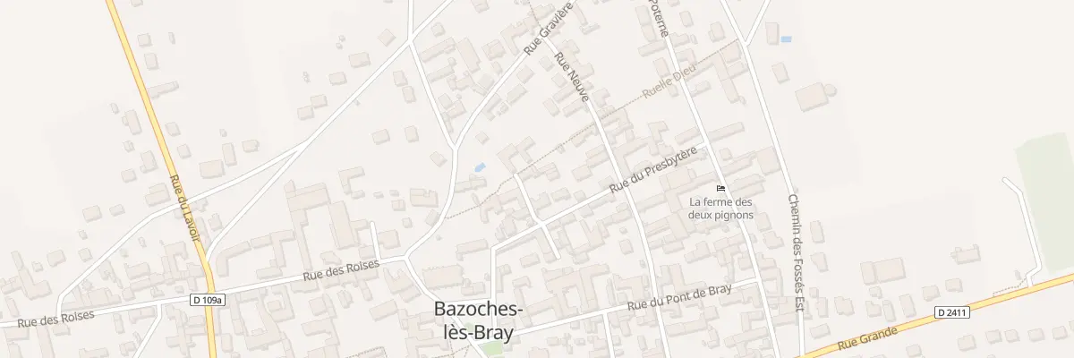 Plan du 1 Imp du Presbytère à Bazoches-lès-Bray