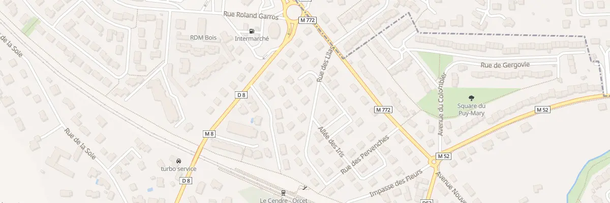 Plan du 16 Rue des Lilas au Cendre