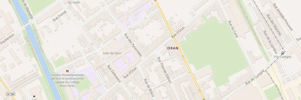 Plan du 33 Rue d’Oran à Roubaix