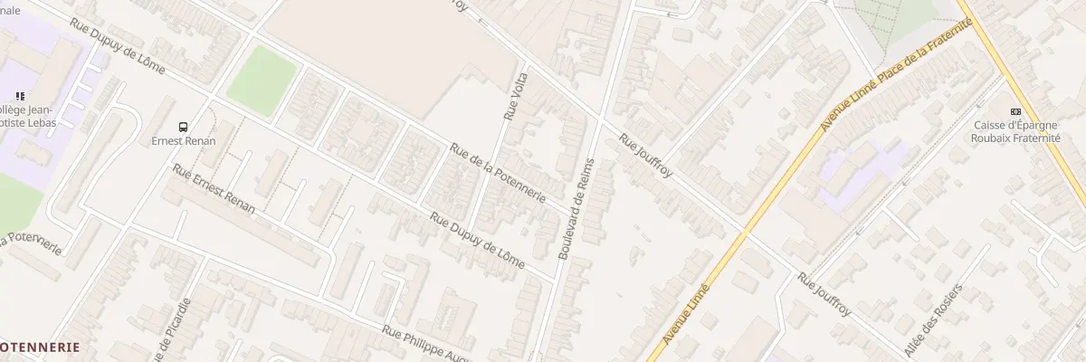 Plan du 179 Rue de la Potennerie à Roubaix