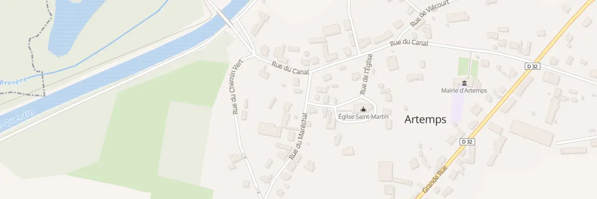 Plan du 33 Rue du Maréchal à Artemps