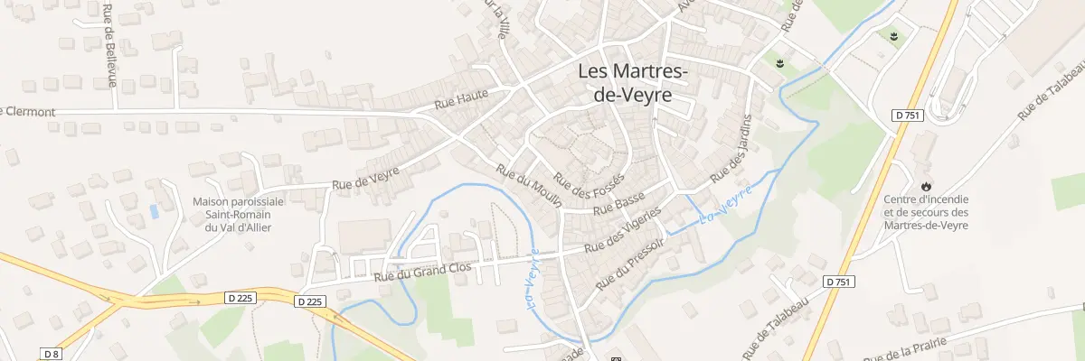 Plan du 16 Rue du Moulin aux Martres-de-Veyre