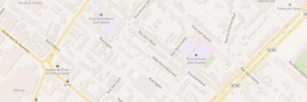 Plan du 90 Rue Jean Macé à Roubaix