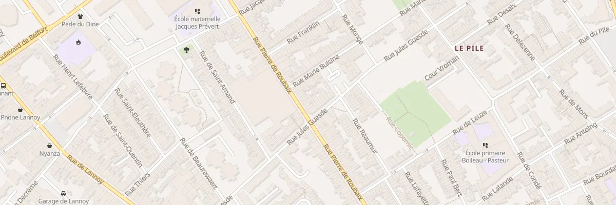 Plan du 149 Rue Pierre de Roubaix à Roubaix