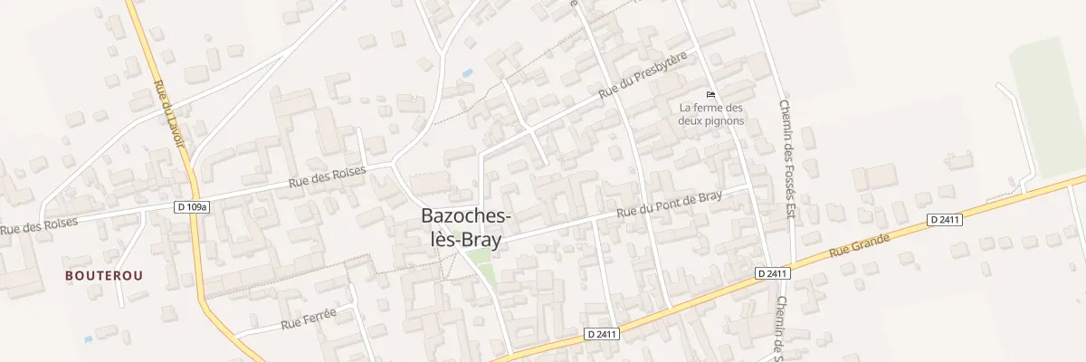 Plan du 2B Imp du Presbytère à Bazoches-lès-Bray