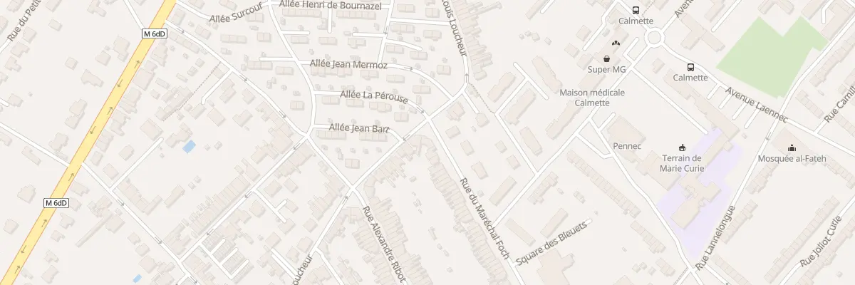 Plan du 107 Rue du Marechal Foch à Hem
