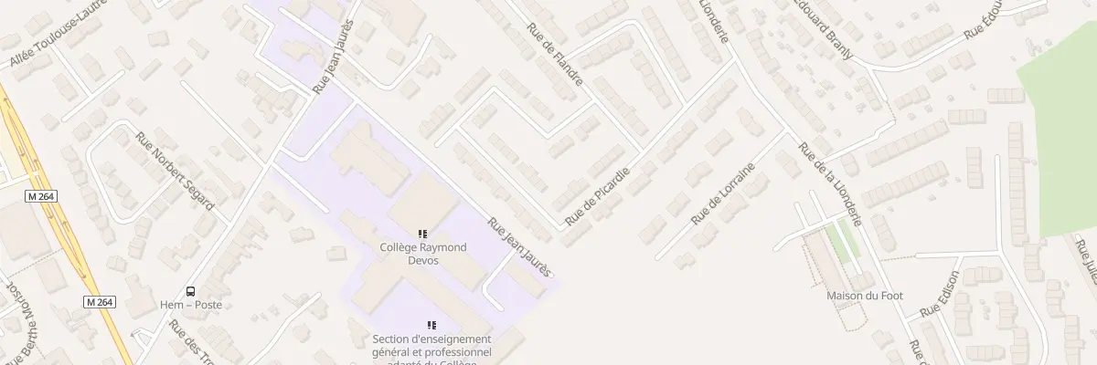 Plan du 30 Rue de Picardie à Hem