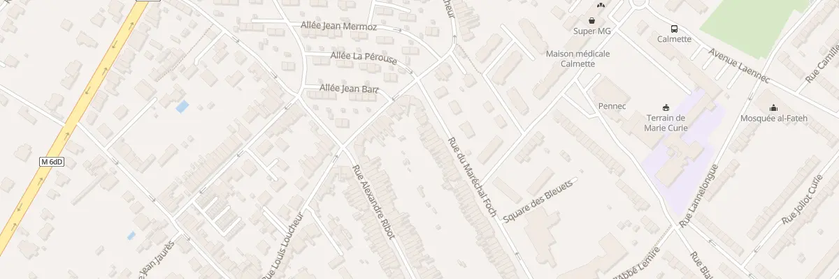 Plan du 99 Rue du Marechal Foch à Hem