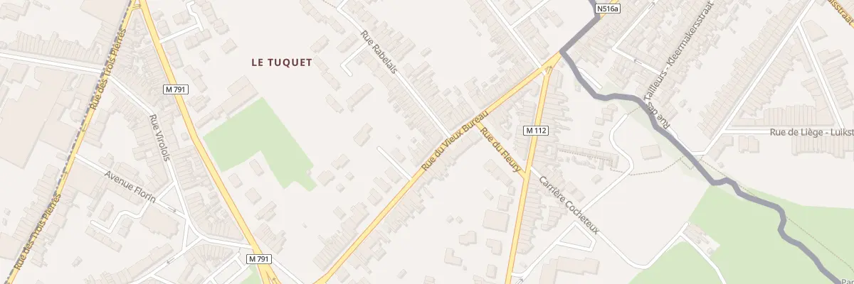 Plan du 91 Rue du Vieux Bureau à Wattrelos