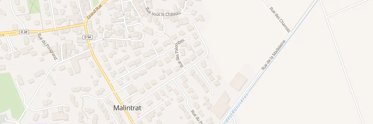 Plan du 1 Rue du Chanvre à Malintrat