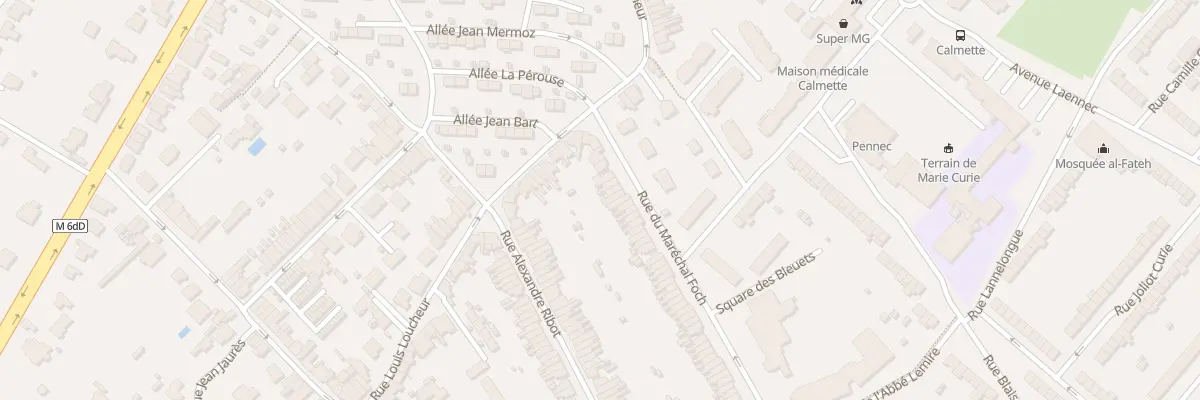 Plan du 97 Rue du Marechal Foch à Hem