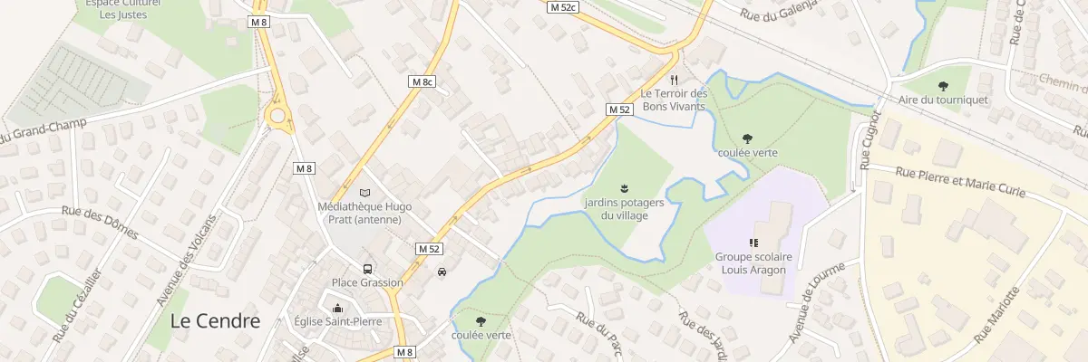 Plan du 34 Rue du Moulin au Cendre