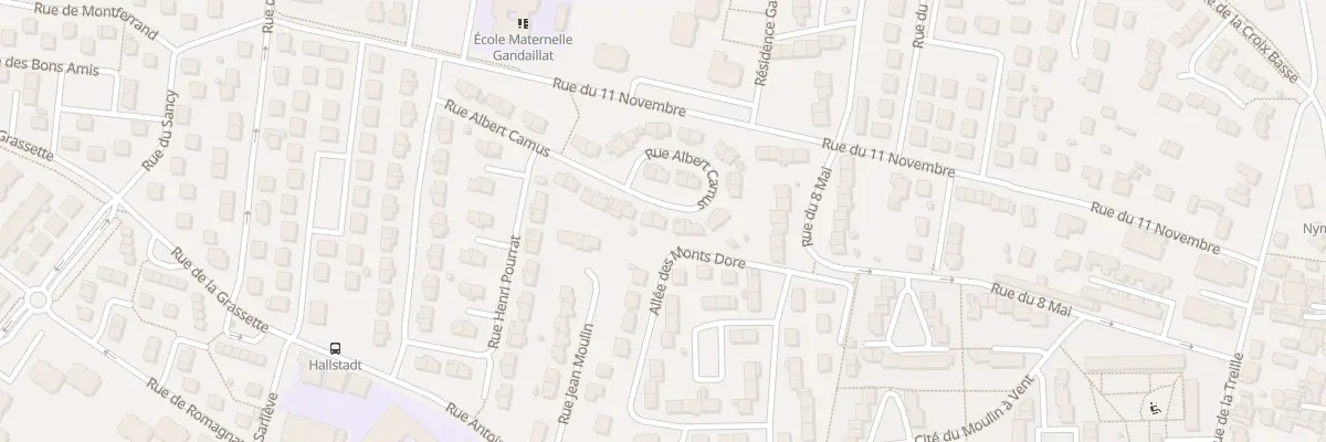 Plan du 23 Rue Albert Camus à Lempdes