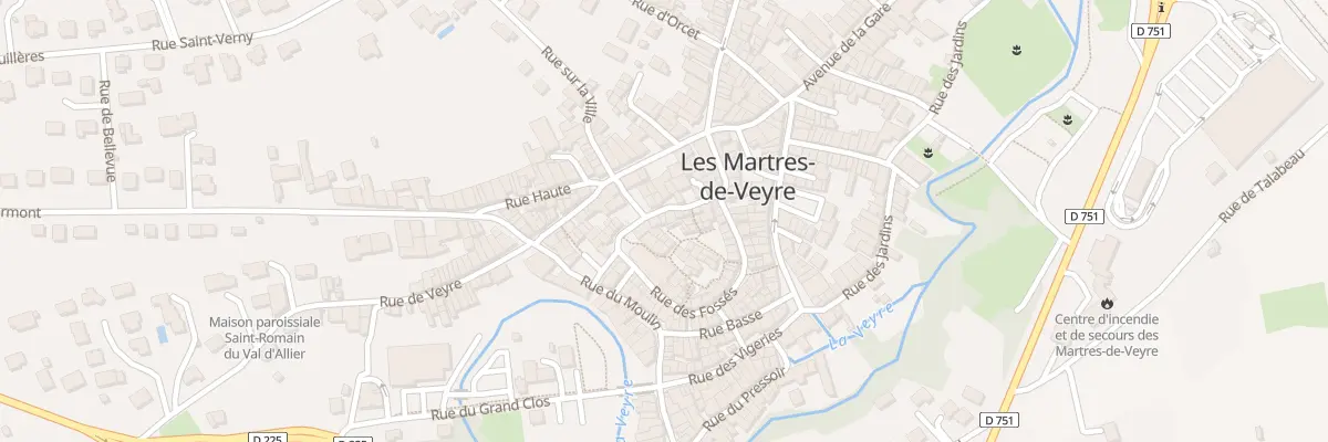 Plan du 24 Rue Porte Fagots aux Martres-de-Veyre