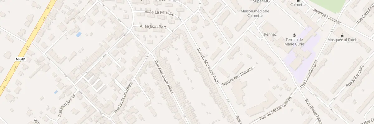Plan du 87 Rue du Marechal Foch à Hem