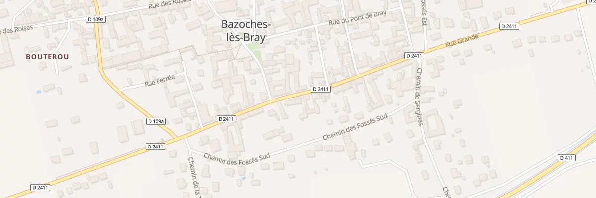 Plan du 16 Rue Grande à Bazoches-lès-Bray