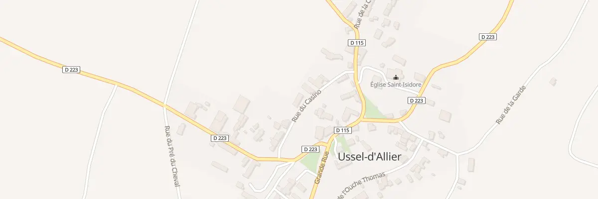 Plan du 10 Rue du Casino à Ussel-d’Allier
