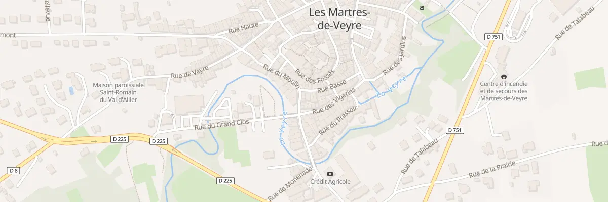 Plan du 4 Rue du Moulin aux Martres-de-Veyre