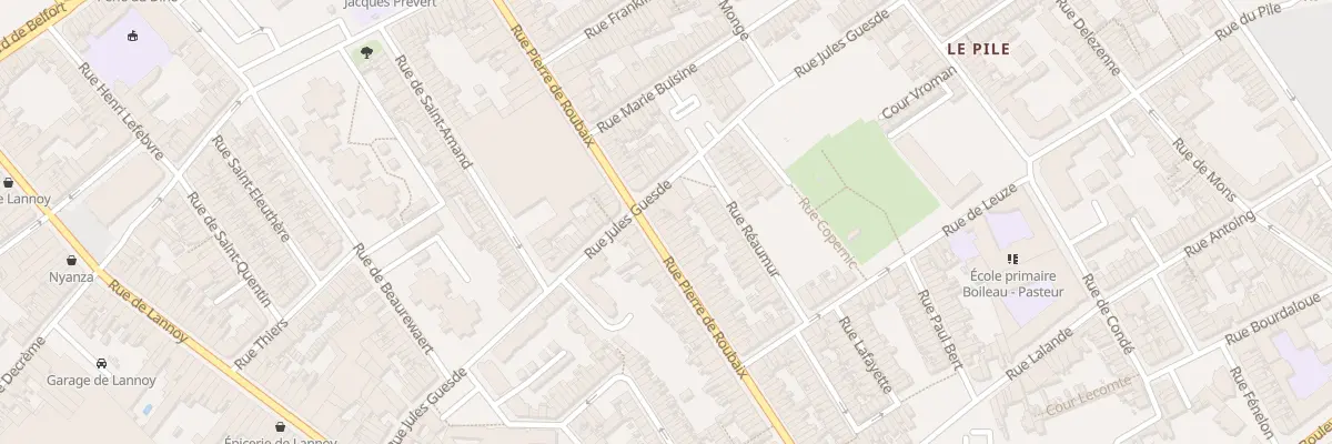 Plan du 157 Rue Pierre de Roubaix à Roubaix