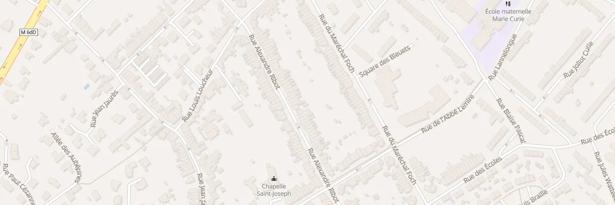 Plan du 56 Rue Alexandre Ribot à Hem
