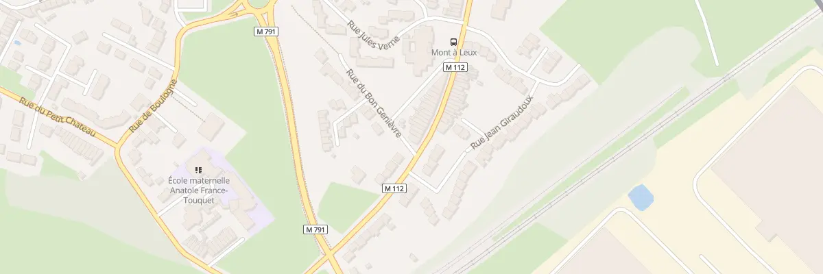 Plan du 407 Rue du Mont-à-Leux à Wattrelos