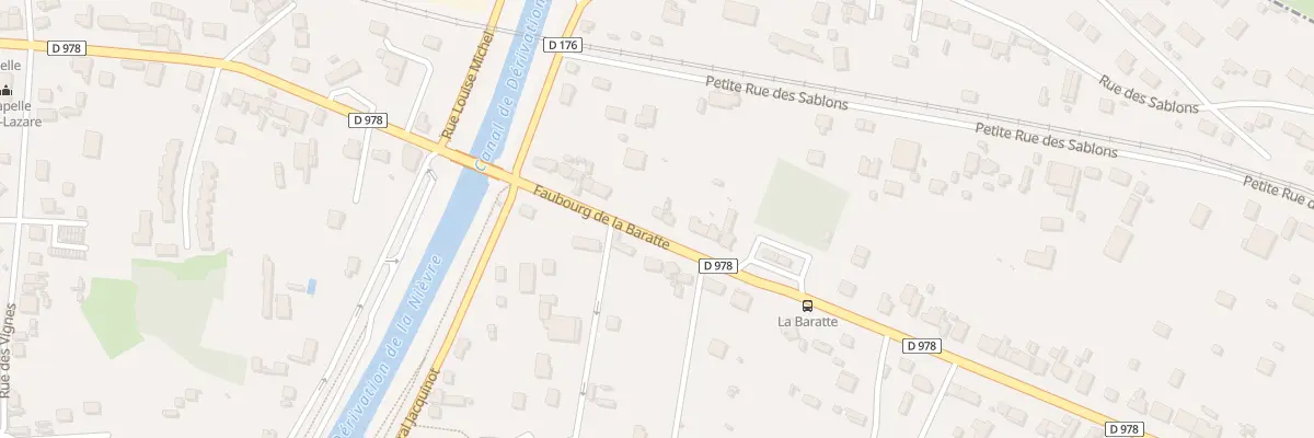 Plan du 64A Fg de la Baratte à Nevers
