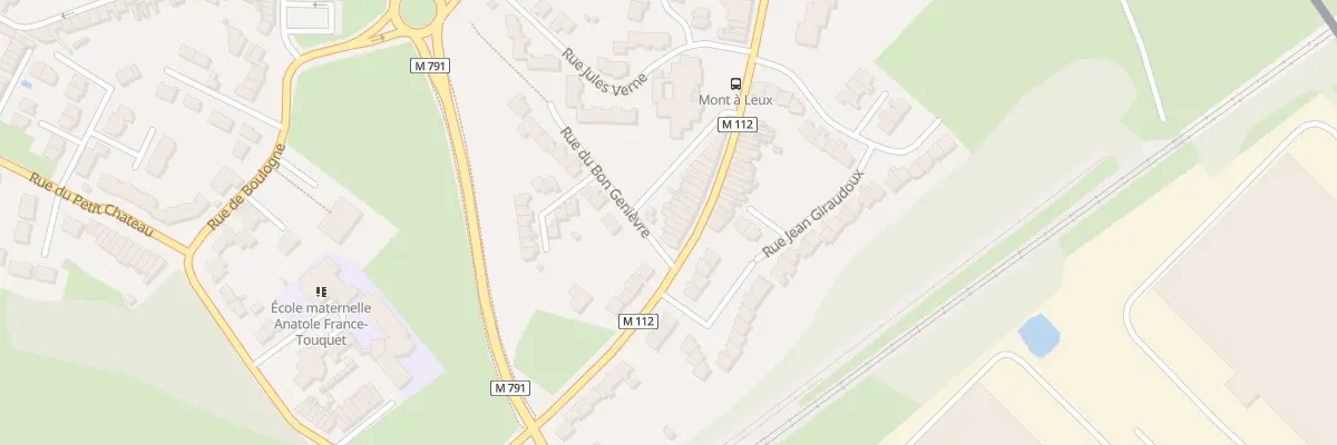 Plan du 411 Rue du Mont-à-Leux à Wattrelos