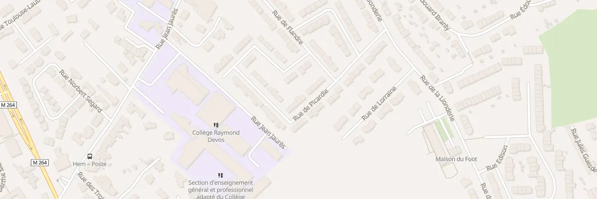 Plan du 22 Rue de Picardie à Hem