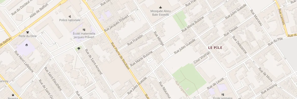 Plan du 23 Rue Marie Buisine à Roubaix