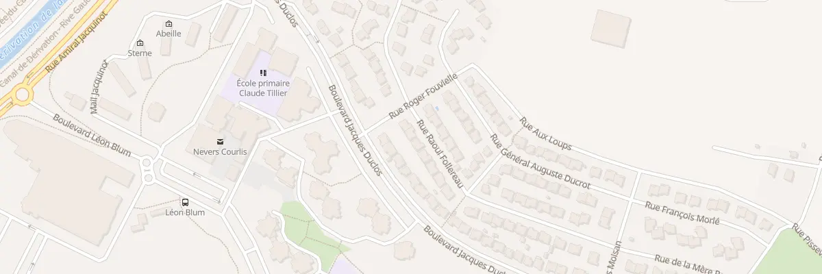 Plan du 29 Rue Raoul Follereau à Nevers