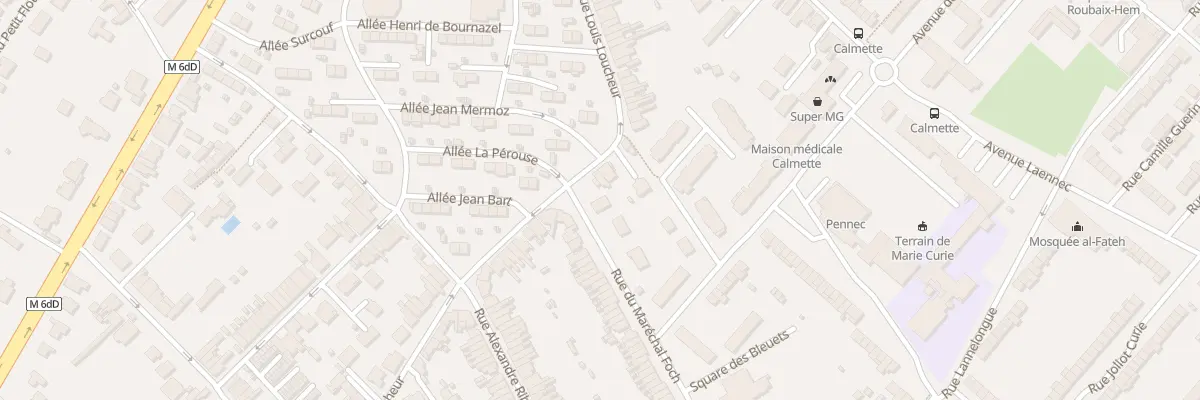 Plan du 54 Rue du Marechal Foch à Hem