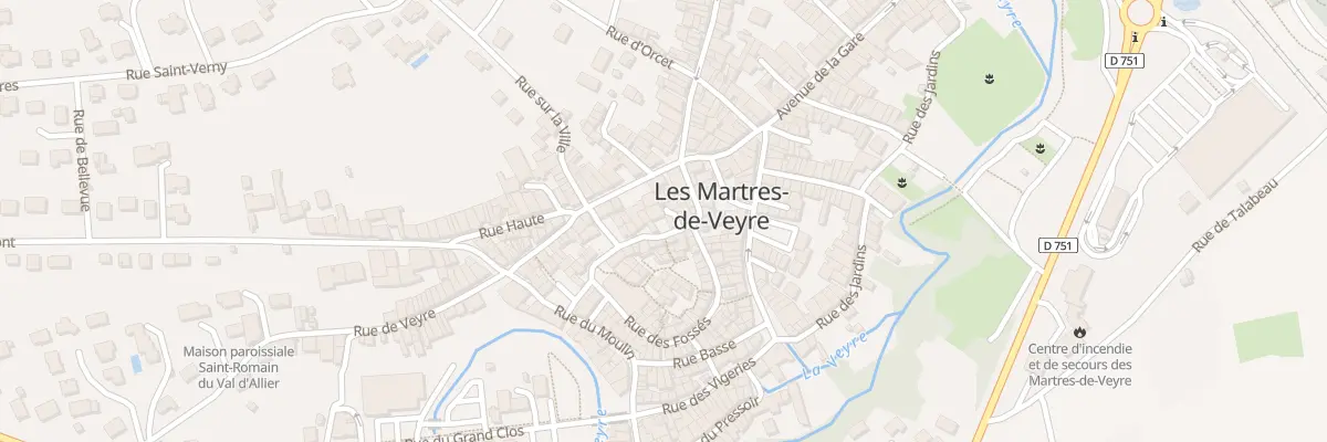 Plan du 16 Rue Porte Fagots aux Martres-de-Veyre