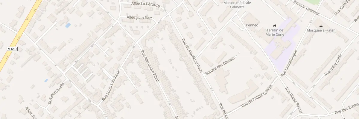 Plan du 77 Rue du Marechal Foch à Hem