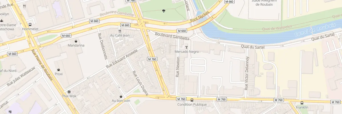 Plan du 24 Rue Newton à Roubaix