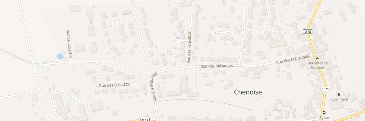 Plan du 1 Rue des Fauvettes à Chenoise-Cucharmoy