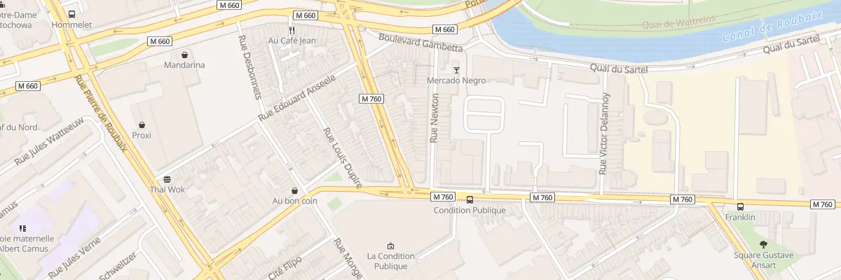 Plan du 46 Rue Newton à Roubaix