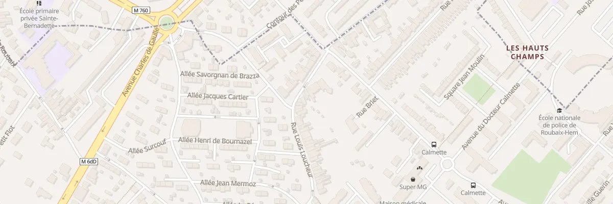 Plan du 98 Rue Louis Loucheur à Hem