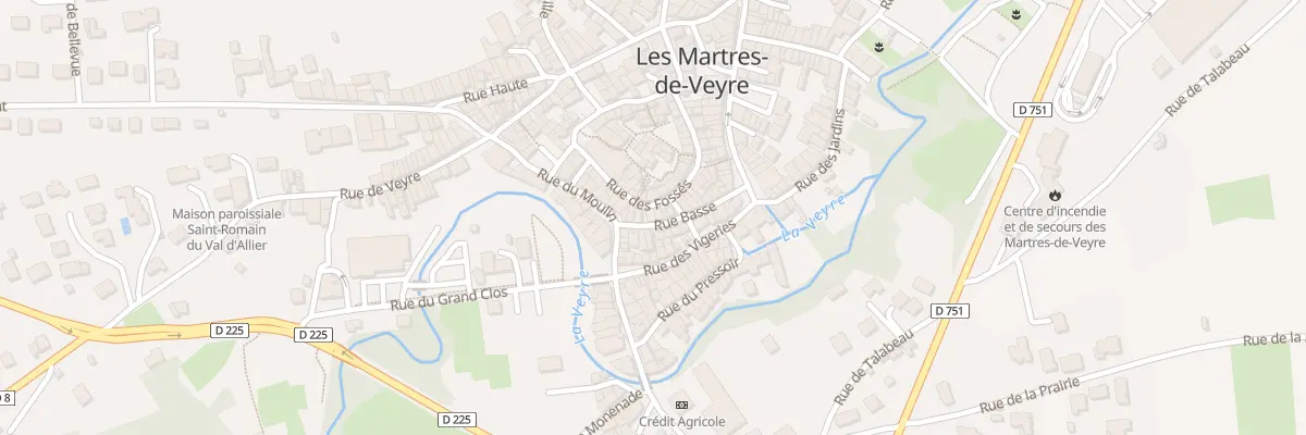 Plan du 16 Rue des Fossés aux Martres-de-Veyre