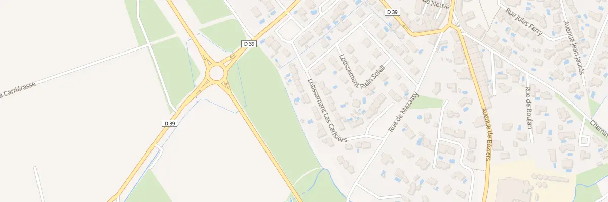 Plan du 30 Rue Lot Les Cerisiers à Corneilhan