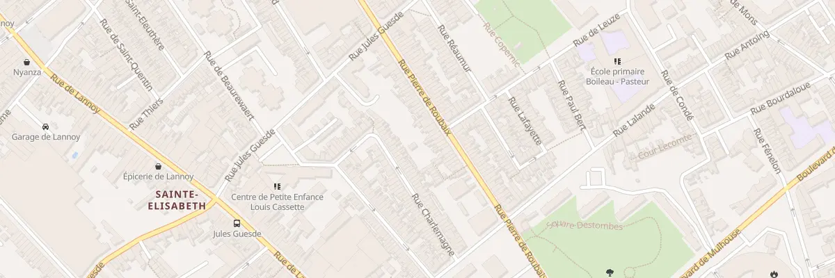 Plan du 228 Rue Pierre de Roubaix à Roubaix