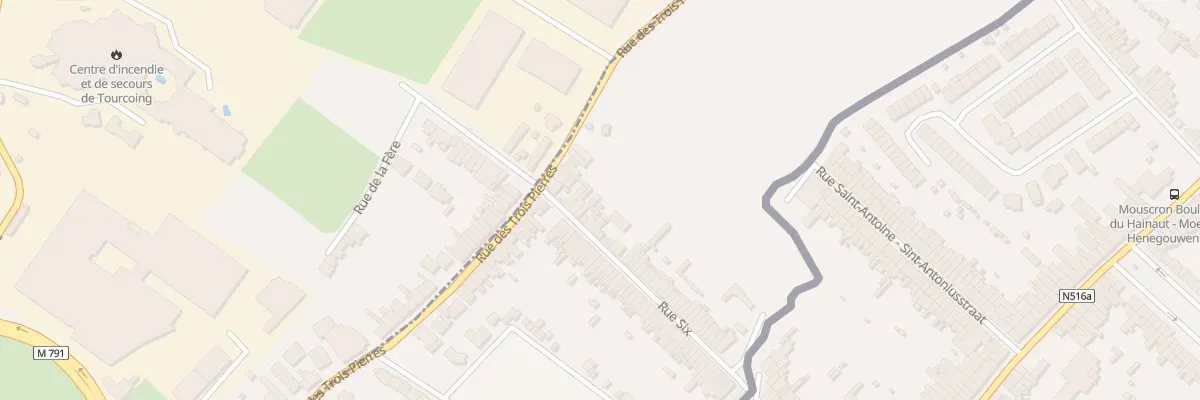 Plan du 68 Rue Six à Wattrelos