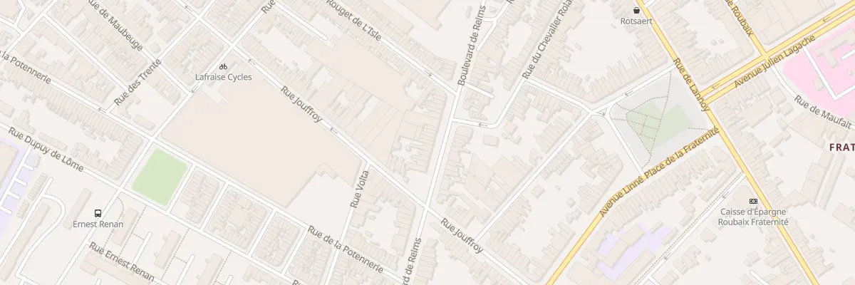 Plan du 72 Bd de Reims à Roubaix