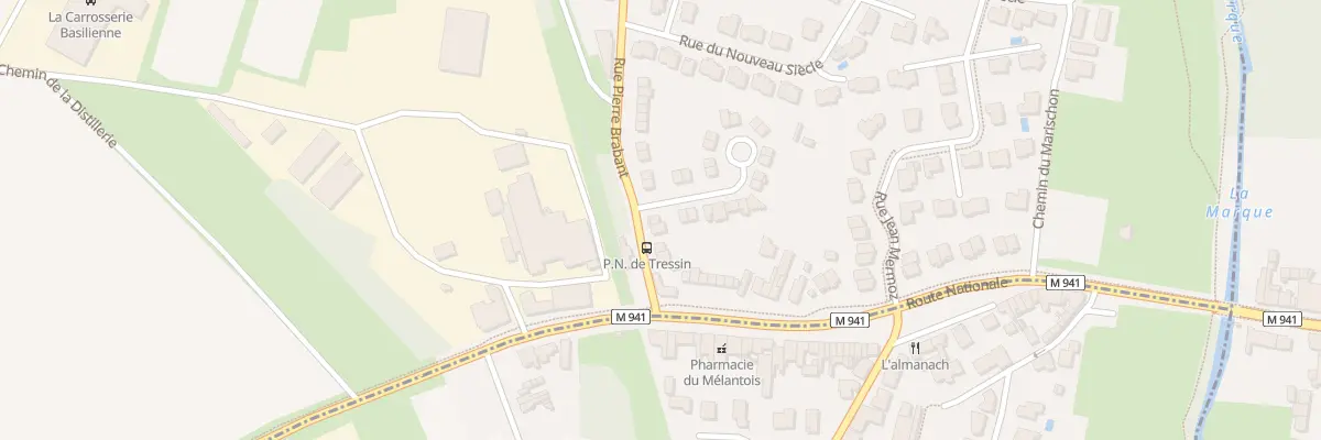 Plan du 10 Rue Pierre Brabant à Tressin