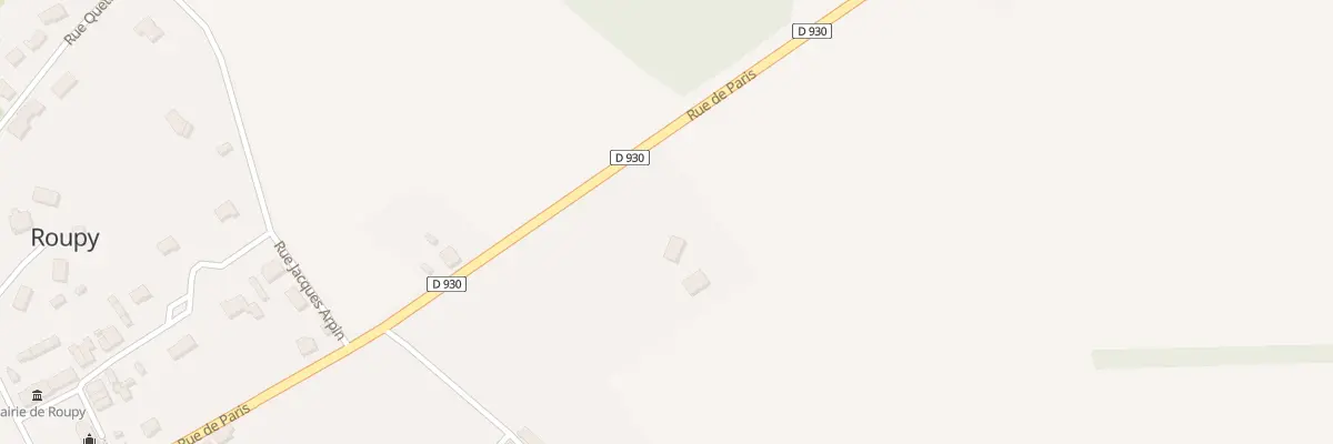 Plan du 299 Rue de Paris à Roupy