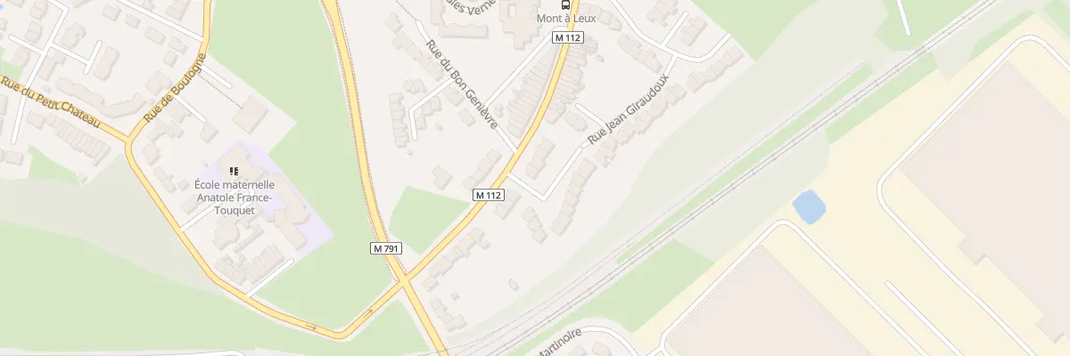 Plan du 336 Rue du Mont-à-Leux à Wattrelos